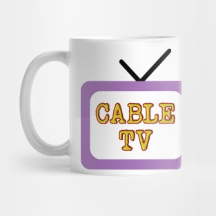 Cable tv 90's 2000's retro television meme joke Mug